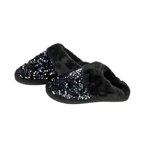 C.C Multi-Option Colorful Slip-On Slippers With Faux Fur Lining Indoor-Outdoor House For Women