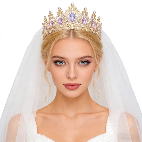 JITINX Tiaras Crown for Women, Queen Crown, Bridal for Tiaras Headband Wedding, Birthday Party Prom Princess Crystal Crown...