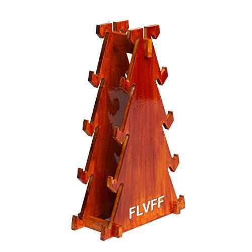 Fingerboard Display Rack Storage Organizer Exhibit Finger Skate Rail ramps and Parks (RA2) (Brushed Brown)