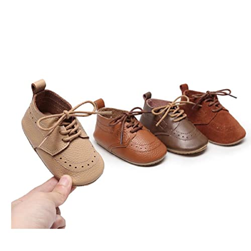 Greceen Infant Baby Boys Girls Leather Loafers Comfort Oxford Dress Wedding Shoes First Walker Outdoor Shoes Crib Shoes