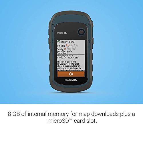 Garmin eTrex 22x, Rugged Handheld GPS Navigator (Renewed)