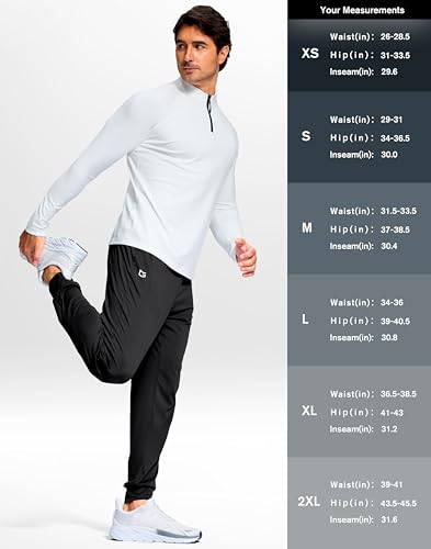 G Gradual Men's Joggers Lightweight Athletic Workout Pants with Pockets Stretch Track Running Sweatpants for Men Gym Sports