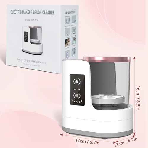 3 IN 1 Electric Makeup Brush Cleaner Machine With Makeup Brush Dryer-Holder-Portable Automatic USB Cosmetic Brushes Cleaner Tool for All Size Beauty Makeup Brush Set,Contour, Eyeshadow, Blush Brush