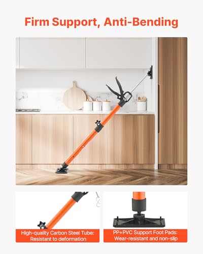 VEVOR Cabinet Jack Support Pole, 2-Pack, 20.8-45.2 Inch Steel Telescopic Quick Support Rod, Adjustable 3rd Hand System up ...