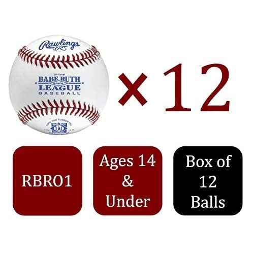 Rawlings | Babe Ruth League Baseballs | Competition Grade | RBRO1 | Youth/14U | Multiple Count Options