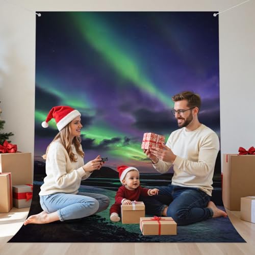 Photography Backdrop Photography Background Dancing Lights Above Landmannalaugar for Photoshoot Portrait Photo Studio Vide...
