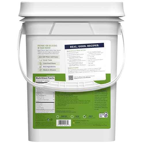 Augason Farms Vegetable Medley Blend 4-Gallon Pail, Certified Gluten Free, Emergency Food Supply, Everday Meals, 778 Servings