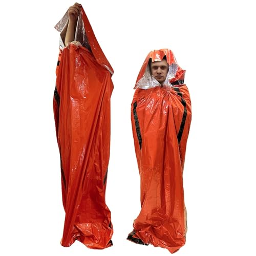 Emergency Sleeping Bag,Portable Emergency Blanket Thermal Bivy Sack,Waterproof Lightweight Survival Gear