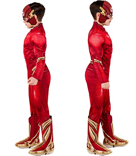 Rubie's Boy's DC: The Flash Movie Deluxe Costume Jumpsuit and Mask