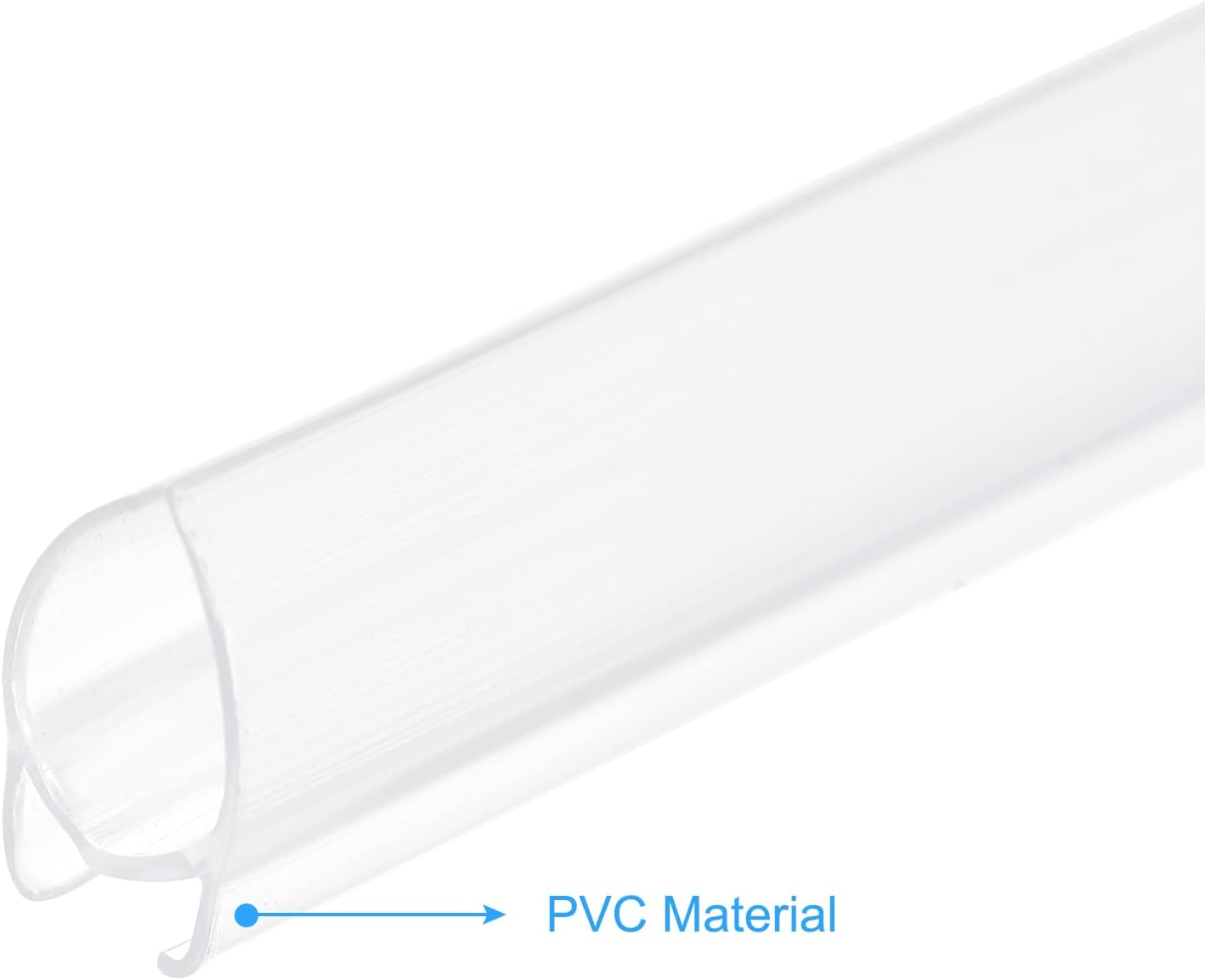 MECCANIXITY PVC Poster Hanger Rail Poster Strip Bar 90cm/35inch Clear with Clips for Poster, Map, 4 Set