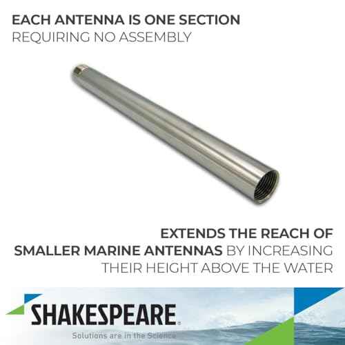 Shakespeare 4700-1 1' Heavy-Duty Stainless Steel Extension Mast