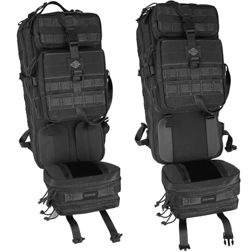 MAXPEDITION Gyrfalcon Backpack (Black) 36L Tactical Backpack with Detachable Waist Pack, MOLLE Internal Frame Rucksack, Mi...