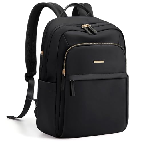 GOLF QUALITY Travel Backpack for Women Personal Carry On Bag Business Weekender Hiking Multilayer Laptop Bag,16 Inch,Black