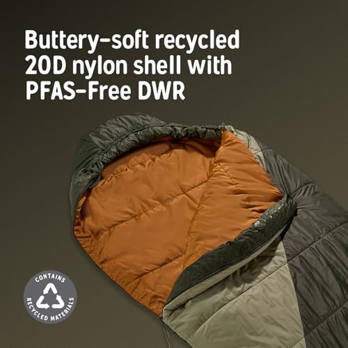 Kelty Cosmic Synthetic Fill 40 Degree Backpacking Sleeping Bag with Compression Straps, Compact and Lightweight