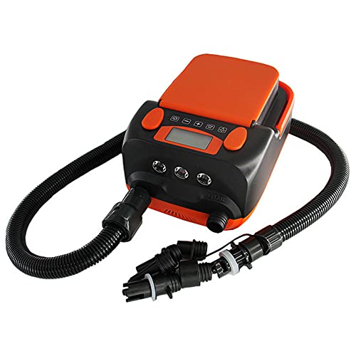 6000mAh Rechargeable SUP Air Pump Electric Compressor Max 16PSI Air Inflator + Deflator for Stand Up Paddle Board,Inflatab...