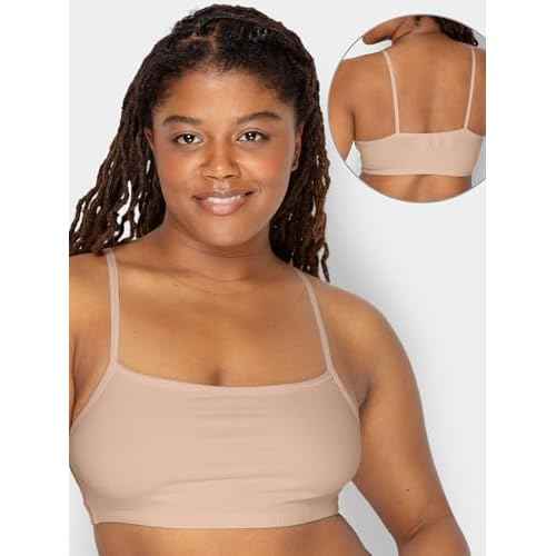 Fruit of The Loom Womens Spaghetti Strap Cotton Pullover Sports Bra Value Pack