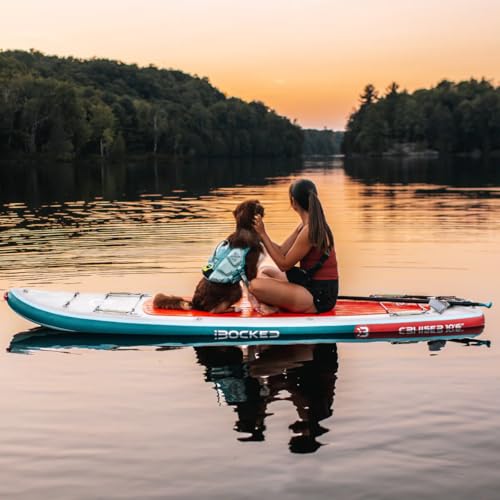iROCKER Cruiser 7.0 Inflatable Stand Up Paddle Board Premium SUP and Accessories - Beginner Friendly - Extra Wide Base - T...