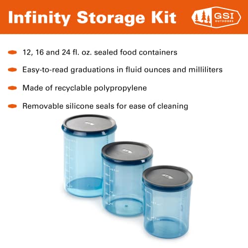 GSI Outdoors Infinity Storage Set I 3 Piece Food Storage for Camping and Backpacking