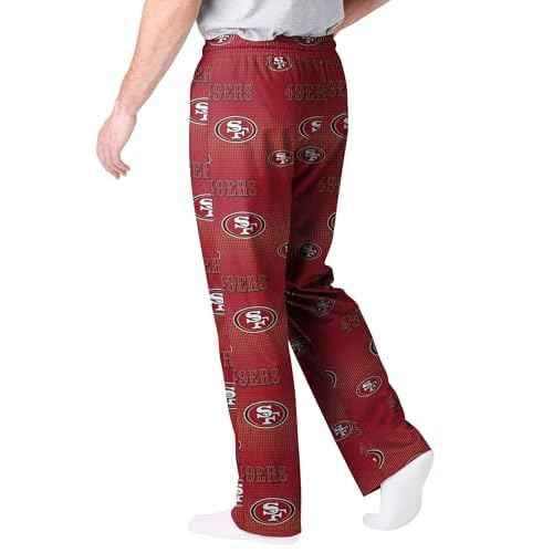 FOCO San Francisco 49ers Men's Scatter Pattern Pajama Lounge Multi Color Pants