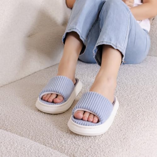 NineCiFun Unisex Summer House Slippers Indoor and Outdoor Slip-On Home Bedroom Shoes for Women and Men