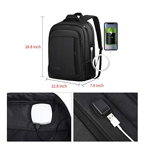 Monsdle Travel Laptop Backpack Anti Theft Backpacks with USB Charging Port, Travel Business Work Bag 15.6 Inch College Com...