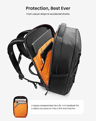 tomtoc Laptop Backpack X-Pac Techpack Designed for Business Professional Commuter, City Compact Backpack for 16-inch MacBo...