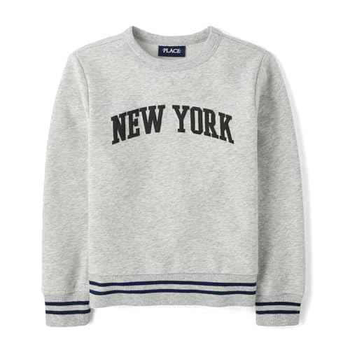 The Children's Place Long Sleeve Crew Neck Pullover Sweatshirt
