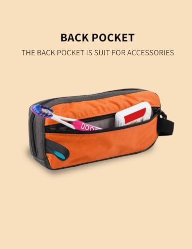 GOX Travel Small Toiletry Bag for Men Nylon Dopp Kit Medicine Bag Travel Organizer Pouch Shave Kits for Teens Toiletry Ess...