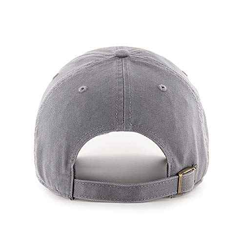47 Brand Los Angeles LA Dodgers Clean Up Hat Cap Dark Gray/White