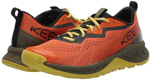 KEEN Men's Versacore Speed Breathable Vented Comfortable Hiking Shoes, Gold Flame/Antique Moss, 9.5