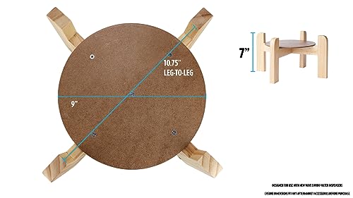 New Wave Enviro Natural Wood Water Dispenser Counter Stand, Natural Wood Finish, Easy Assembly with Included Hardware, 7 i...