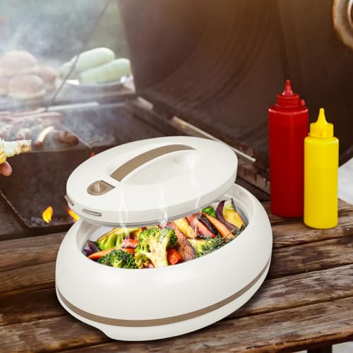 Elegant Large Oval Insulated Casserole Carrier Dish- One Hand Open Lid- 3.15 qt. Luxury Hot Pot Food Warmer/Cooler -Therma...