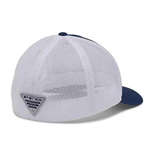 Columbia Unisex PFG Hooks Mesh Ball Cap-High Crown, Carbon/Silver, XX-Large