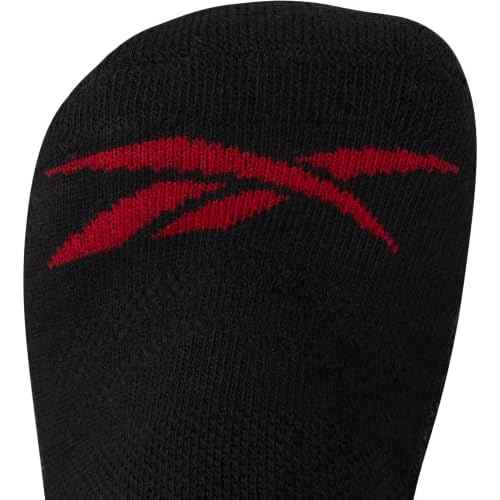 Reebok Boys' Low Cut Socks - 12 Pack Stretch Performance No Show Socks with Arch Support - Cushioned Athletic Socks for Boys