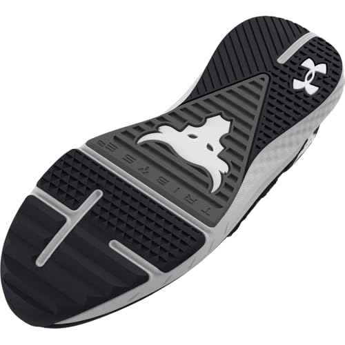 Under Armour Women's Project Rock Blood Sweat Respect 4, (001) Black/Castlerock/White, 7, US