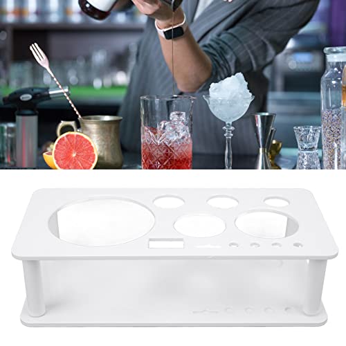 Bartender Kit Stand, Detachable Space Saving Odorless Multipurpose Plastic Bartending Tool Holder Cocktail Shaker Set Drin...