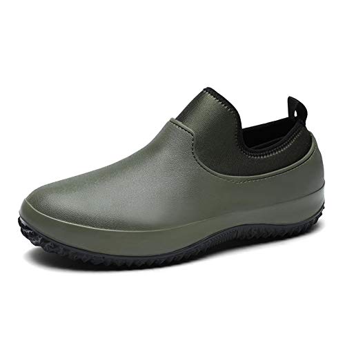 Nutteri Garden Shoes Men's Waterproof Gardening Rain Boots Unisex Outdoor Footwear for Camping Lawn Care and Yard Work