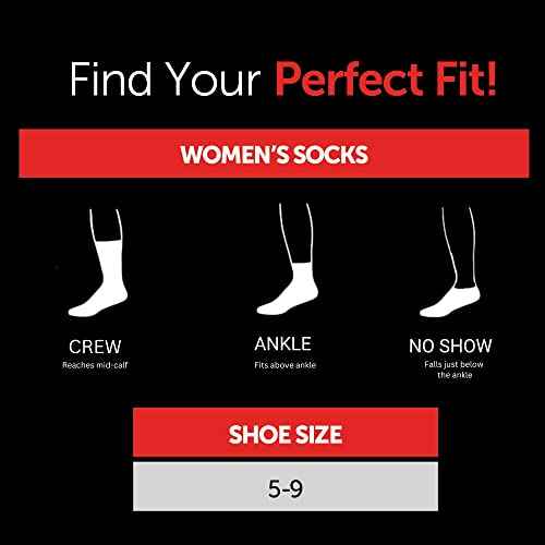 Hanes Ultimate Women's 6-Pack Crew Socks