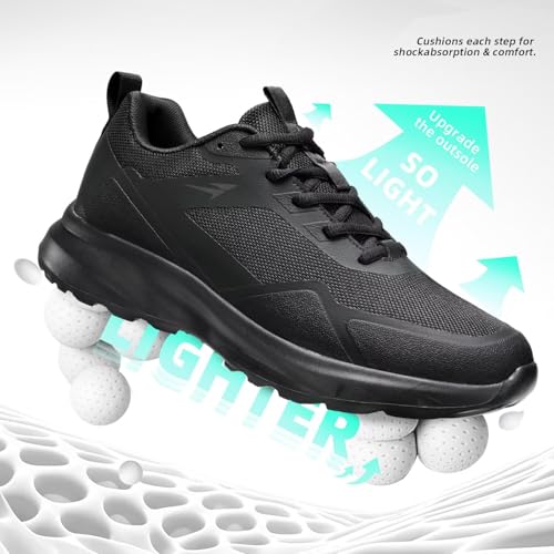 Mens Trail Running Shoes Fashion Walking Hiking Non Slip Sneakers Tennis Cross Training Outdoor Casual Workout Trainers