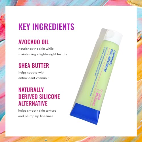 Good Molecules Lightweight Daily Moisturizer Face Cream – 100 ml / 3.38 fl oz - Non-Greasy Facial Moisturizer Face Lotion ...