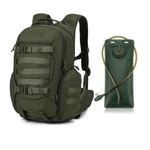 Mardingtop 28L Tactical Backpack for Men with 2.5 Liter Hydration Bladder for Hiking Camping