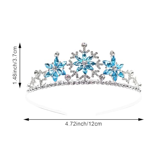 Arvintas Crystal Rhinestone Snowflakes Bridal Tiara, Silver Wedding Headband, Elegant Crown for Women Girls Bridal Wedding...