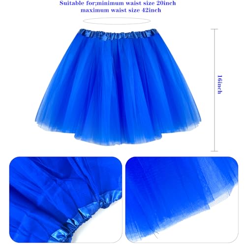 Tutu for Women Tutu Accessories Set Pom Pom Headband Tulle Tutu Skirt Heart Sunglasses Bead Necklaces