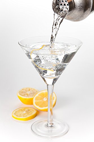 HIC Kitchen Bar Cocktail Shaker, 18/8 Stainless Steel, Mirror Finish, 3-Piece Set, Holds 18-Ounces