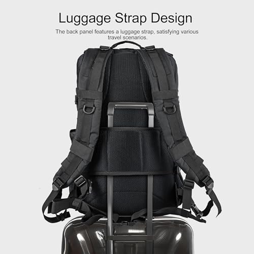 LHI Tactical Military Backpack for Men and Women 25L/35L Army Assault Pack Bag Small Rucksack with Bottle Holder