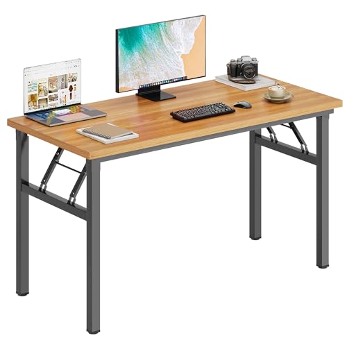 DlandHome 47 inches Folding Table Computer Desk Portable ActivityTable Conference Table Home Office Desk, Fully Assembled ...
