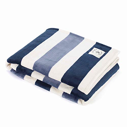 Nautica - Blanket, Ultra-Soft Plush Fleece Blanket for Bed or Couch, Lightweight Micro Flannel Throw Blanket for Year Roun...