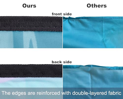 WIWIGO Beach Blanket Waterproof Sandproof Beach Mat 79" X 83"/10'x9'for 2-8 Adults Quick Drying Outdoor Picnic Mat Beach A...