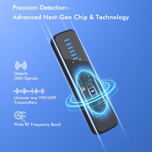 abyliee Upgraded Hidden Camera Detector - AI-Powered Anti-Spy Device, GPS Tracker & Bug Detector, Portable RF Signal Scann...