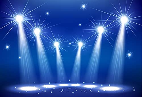 Photography Background Lighting Musical Hall Club Neon Light Stage Birthday Baby Shower Photo Studio Backdrop A6 10x7ft/3x...